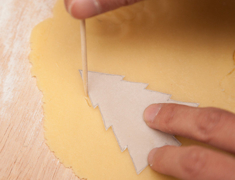 Christmas Tree Cookies (No Mold Needed) Step-by-Step