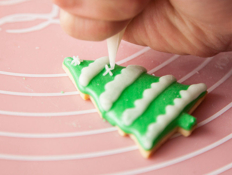 Christmas Tree Cookies (No Mold Needed) Step-by-Step