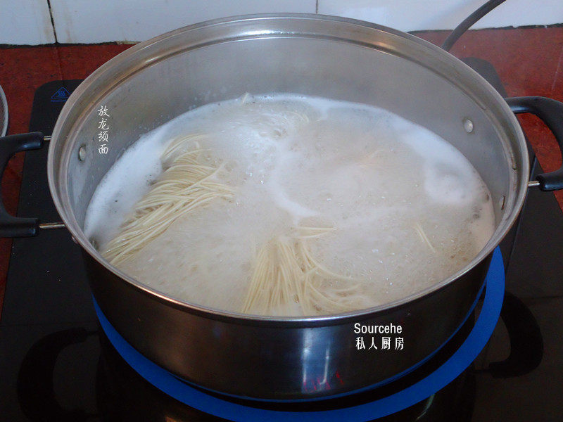 Steps to Make Dragon Whisker Noodles