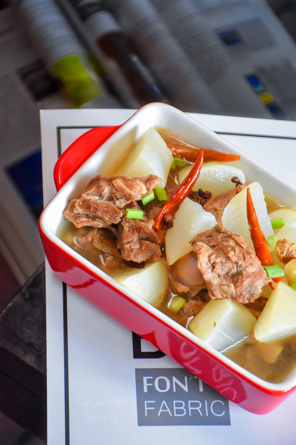 Braised Lamb with White Radish