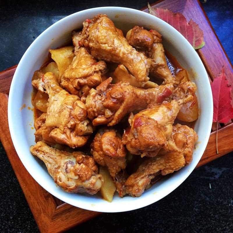 Chicken Wing Tips Stewed with Potatoes