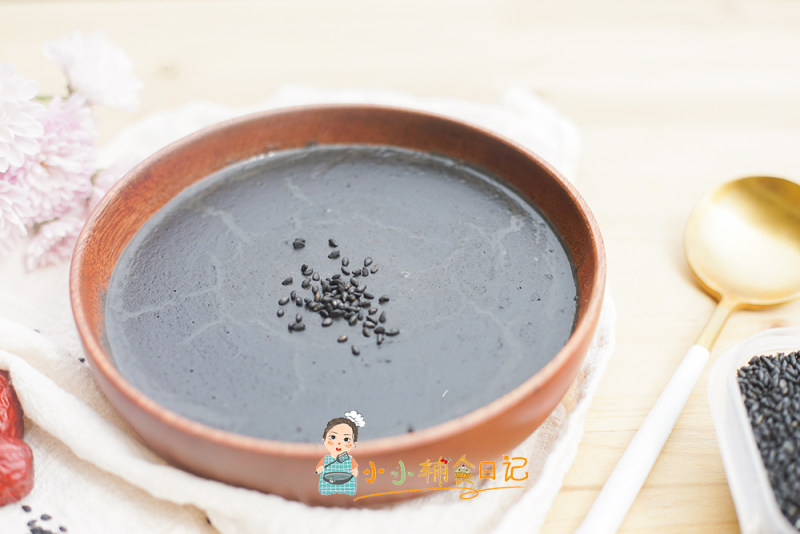 Red Date and Black Sesame Porridge for Babies Over 6 Months