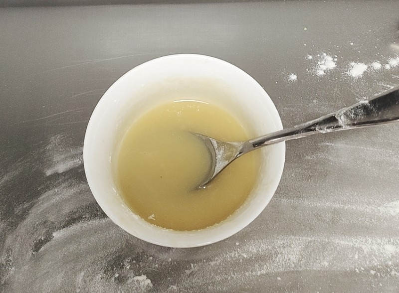 Steps for Making Green Tea Powder Pancake