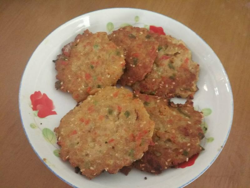 Steps to Make Red Pepper and Minced Pork Pancake