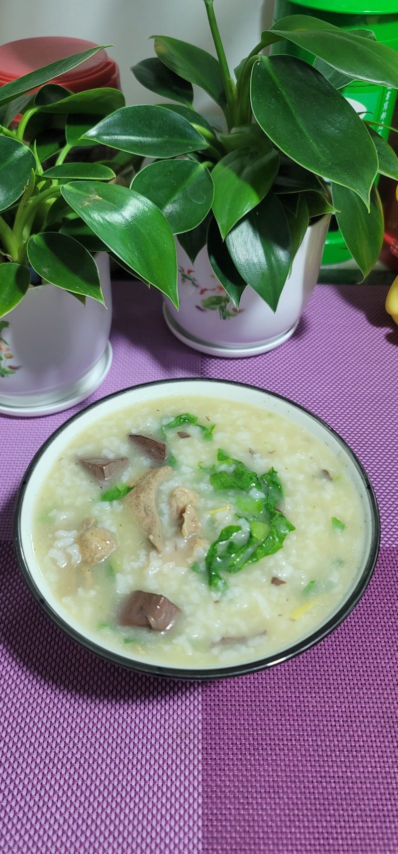 Lettuce and Pork Congee