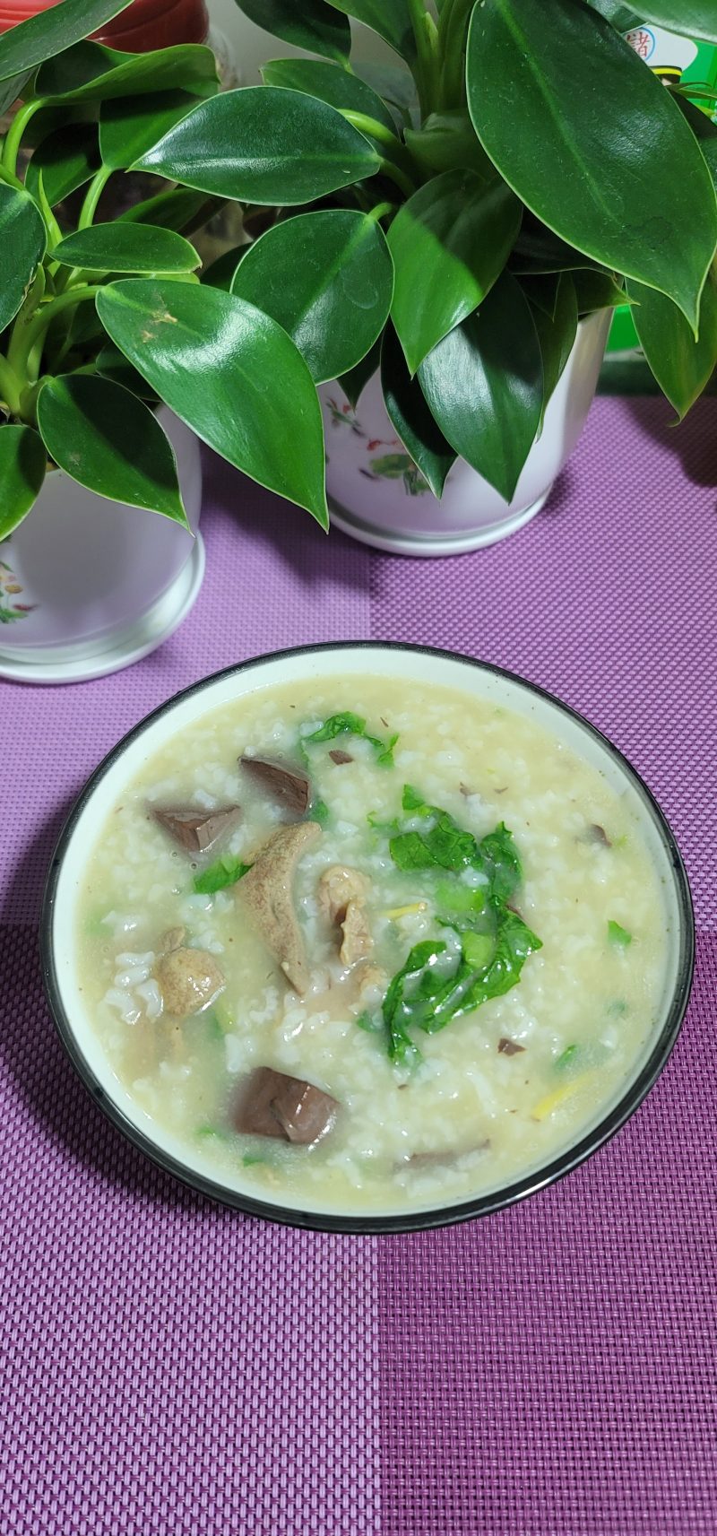 Steps to Cook Lettuce and Pork Congee