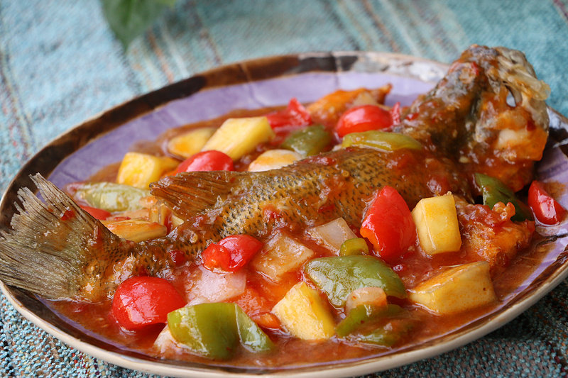 Thai-style Braised Sea Bass