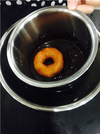 Chocolate Sugar Powder Donut Cooking Steps