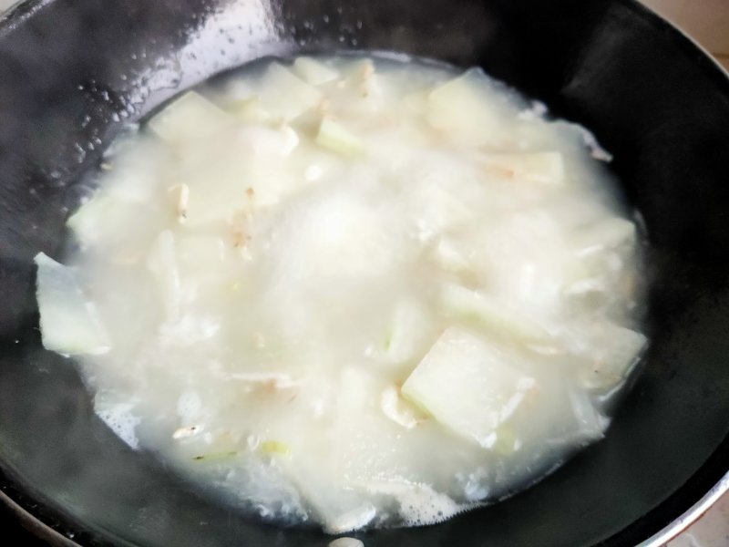 Steps for making Shrimp and Winter Melon Soup