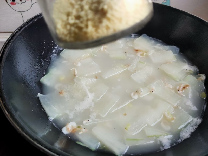 Steps for making Shrimp and Winter Melon Soup