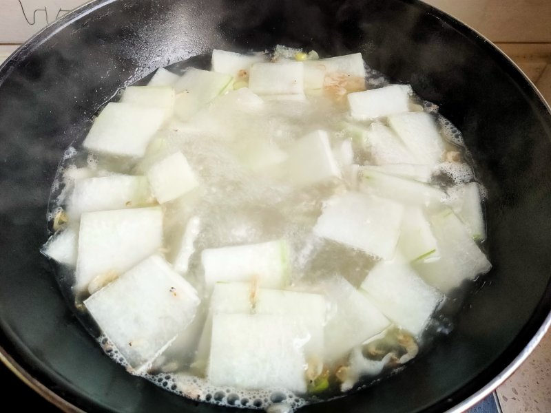 Steps for making Shrimp and Winter Melon Soup