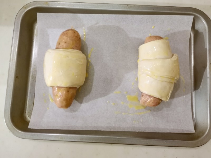 Corn Dog Roll Cooking Steps