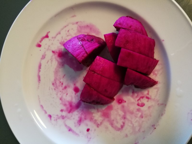 Dragon Fruit Pudding Making Steps