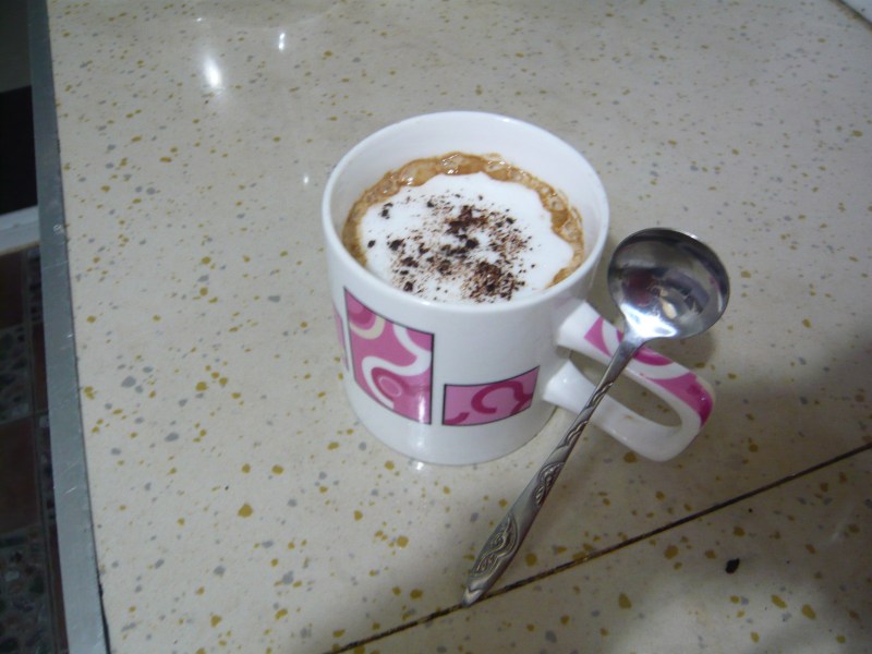 My Favorite - Almond Mocha Coffee Making Steps