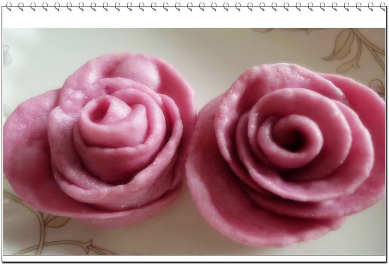 Steps to Make Purple Sweet Potato Rose