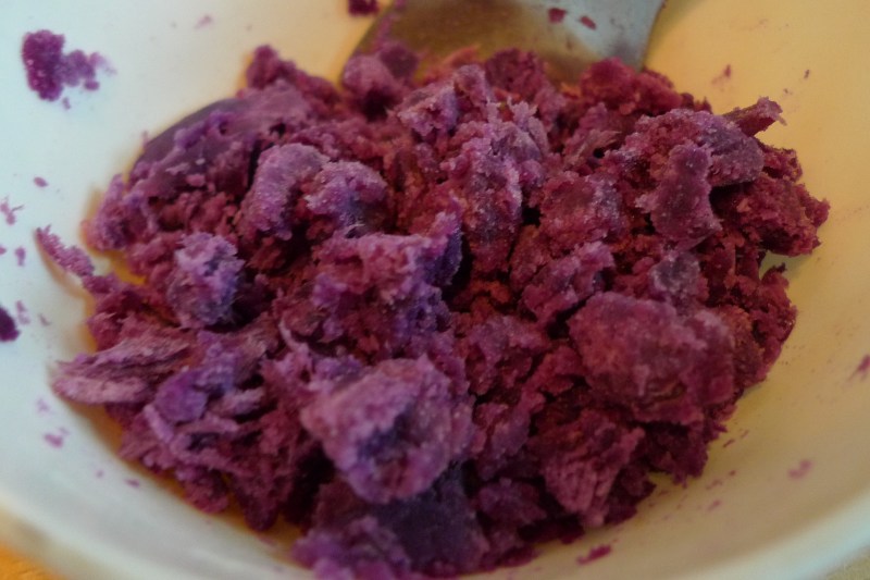 Steps to Make Purple Sweet Potato Rose