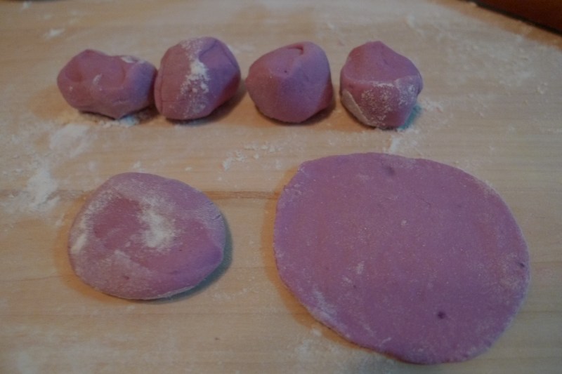 Steps to Make Purple Sweet Potato Rose