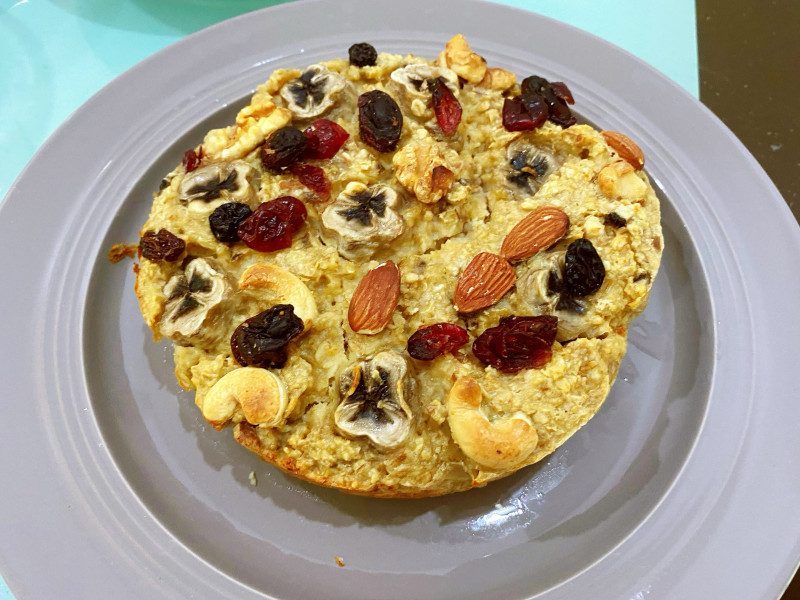 Steps for making Oatmeal Baked Banana