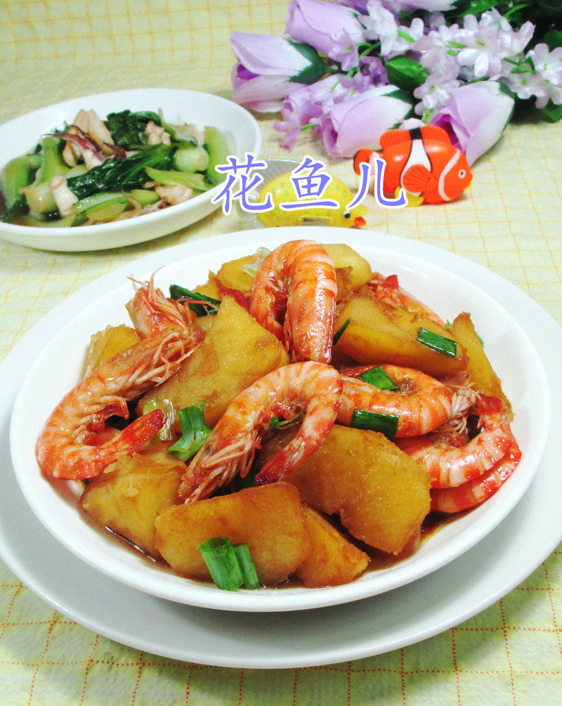 Stir-Fried Potatoes with Shrimp