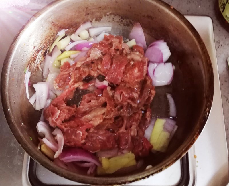 Steps for cooking Sha Cha Beef