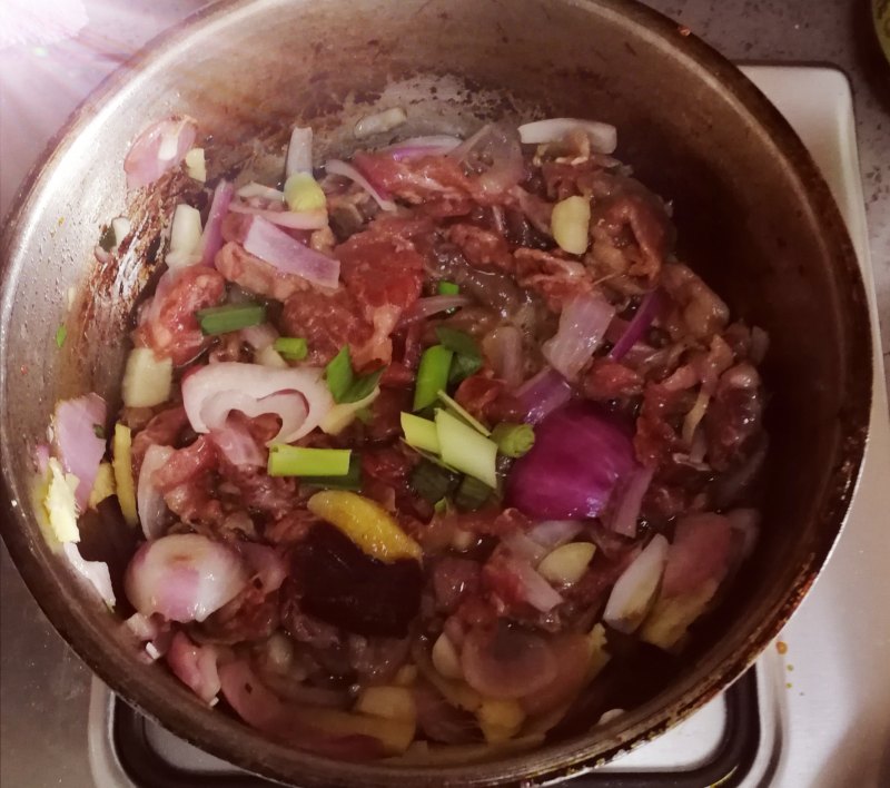 Steps for cooking Sha Cha Beef